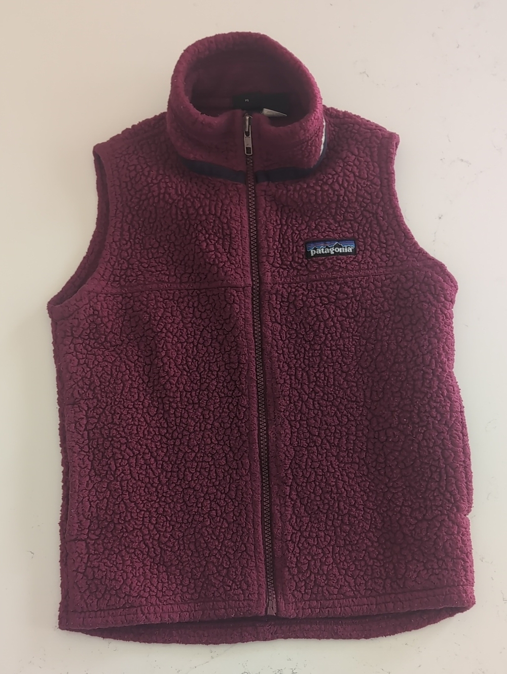 Patagonia Kids Maroon Fleece Vest